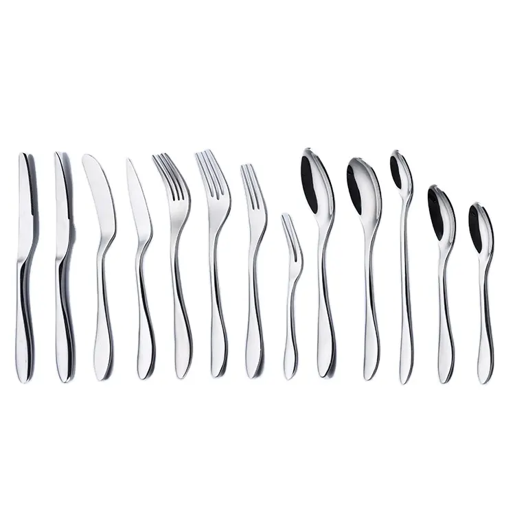 Bộ Đồ Ăn Bền Bằng Thép Không Gỉ Bạc Flatware Bữa Tối Nĩa Và Dao