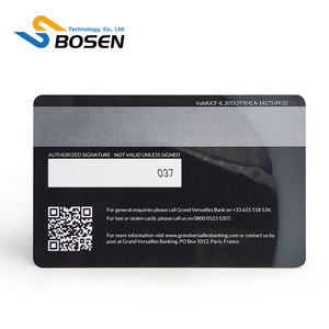 Tarjeta de regalo de PVC impresa personalizada Tarjetas de membresía de plástico de rayas magnéticas con código QR - Product Image 5