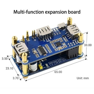 Smart Electronics Raspberry Pi Zero WH PoE Power over Ethernet 3-Wege-USB-HUB-Multifunktions-Erweiterungskarte - Product Image 4