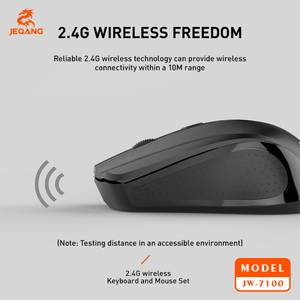 Jeqang Combo de teclado y ratón USB, nuevas teclas ergonómicas Multimedia para PC, ordenador portátil de escritorio, idioma árabe - Product Image 6