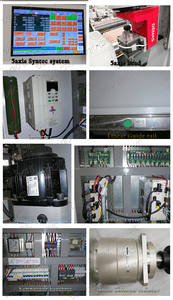 定制5轴数控路由器3D重型铸铁结构龙门双台机 - Product Image 3