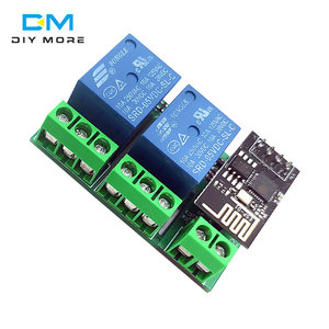 DC5V ESP8266 ESP-01ESP-01S Zweikanal-WIFI-Relais modul mit Relais anzeige und Reset-Taste Low Level Control 2 CH-Relais