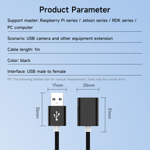 Treiber freie Hoch geschwindigkeit übertragung USB 2.0-Erweiterung Langlebiges Kabel-Plug-and-Play-Design für USB-Geräte Rpi Jetson Computer - Product Image 5