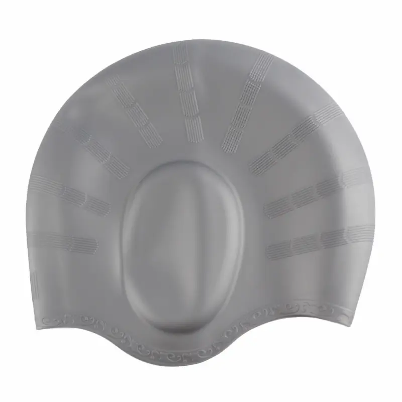 Factory direct selling ear protection swim cap seamless silicone cap durable swimming hats