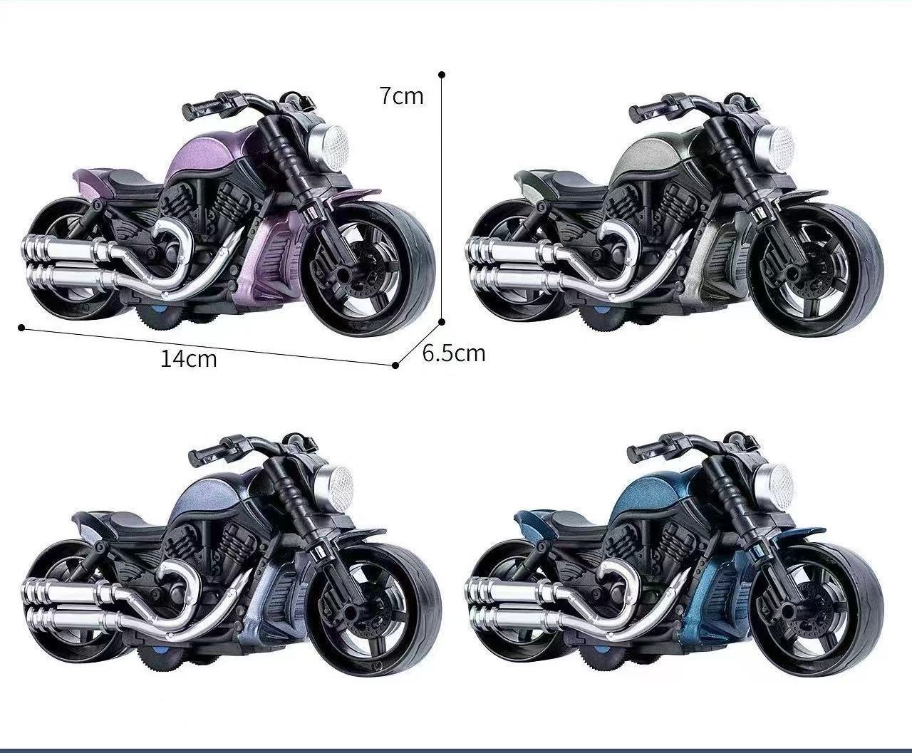 Harley nu coloré moto-couleur aléatoire