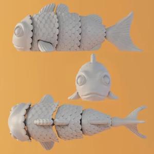 Быстродействующий прототип SLA SLS SLM FDM DMLS услуги 3d-печати 3D модель для FLEXI FISH - Product Image 4