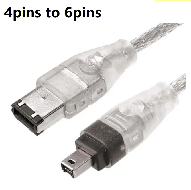 1.5m kabel firewire 6 pin ke 4 Pin ieee 1394 kabel data Firewire