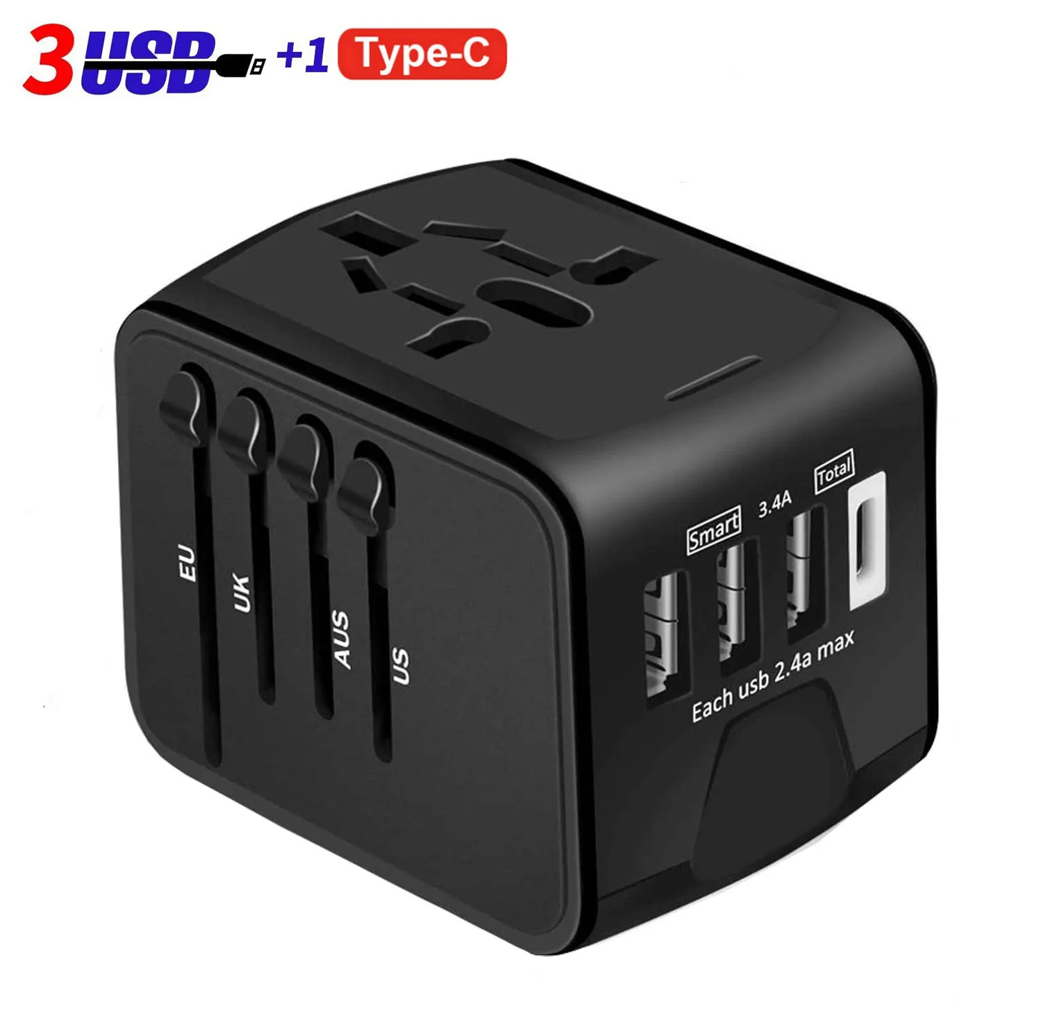 Usb Internationale Reizen Adapter Met Type C Naar Usb 3.0 Adapter/Universal Travel Adapter