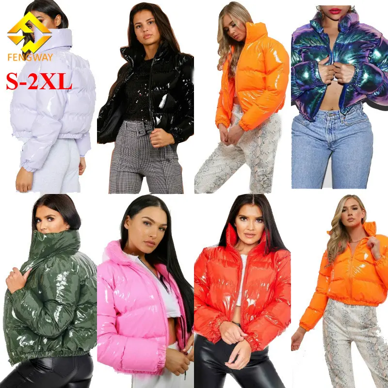 S-2XL roupas de inverno femininas 2024 casaco de inverno para mulheres jaqueta de cachoeira curto grosso casacos bolha