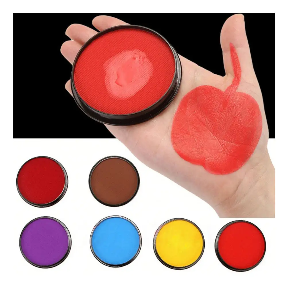 Palette de maquillage multicolore facile à nettoyer pour Halloween Cosplay Party