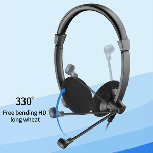 Neues Design USB-Typ-C-Buchse Kabel gebundene Computer-Headsets Telefon-Headsets Call Center Kopfhörer-Geräusch unterdrückung Binaurales Mikrofon