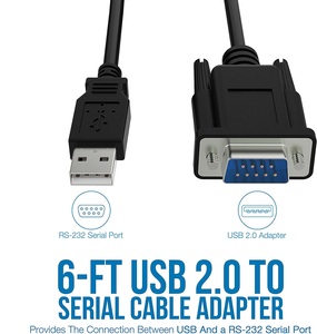 高速USB至RS232达达电缆Rs232 DB9公到USB-带FTDI232芯片组的串行电缆 - Product Image 3
