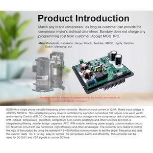 180 ° синусоидальный драйвер инвертора постоянного тока RS485 Modbus RTU контроллер регулировки частоты компрессора связи - Product Image 4