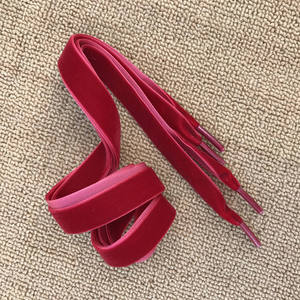 Fábrica Atacado Flat Velvet Shoelaces Wide Ribbon Shoe Laces Strings para Sneakers Shoes Boots Velvet Shoelace for Women