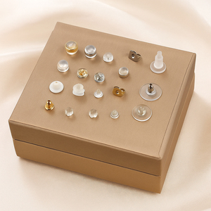 DIYジュエリー作りイヤリングストッパーアクセサリー低刺激性イヤリングポストステンレス鋼18kジュエリー所見イヤリングフック - Product Image 5
