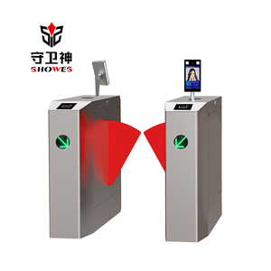 Metro Entrance Security Pedestrian Turnstile Qr Code Reader Access Control Flap <strong>Barrier</strong> - Product Image 1