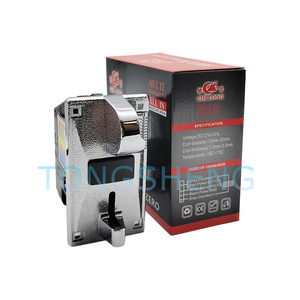 Pannello in lega CL-168 gettone Multi gettone con LED accetta 2 monete Silvery Multi-valuta selettore di monete - Product Image 5