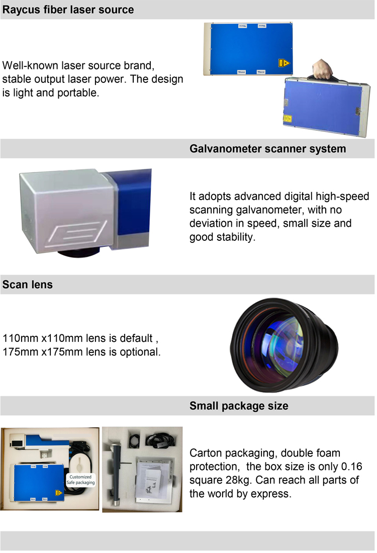 Laser marking machine for metal portable mini laser marking machine