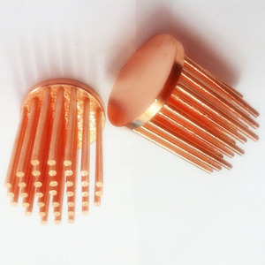 用于 led 铜冷锻针散热器的定制圆形铜散热器氧化 - Product Image 3