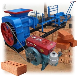 Máquina de fabricación de bloques automática Máquina de fabricación de ladrillos rojos de arcilla de enclavamiento Máquina de fabricación de ladrillos de arcilla de barro móvil manual - Product Image 1