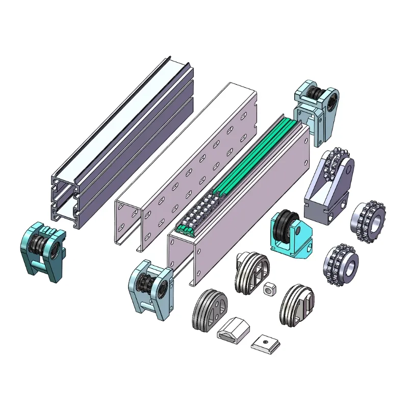 Sistema di movimentazione e trasporto dei materiali del trasportatore a catena del Pallet sistema di trasporto a catena del trasporto della catena