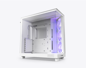 NZ-XT H6 Flow RGBコンパクトデュアルチャンバーミッドタワーエアフローケース、RGBファン付きPCケースゲーミングデスクトップ用 - Product Image 4