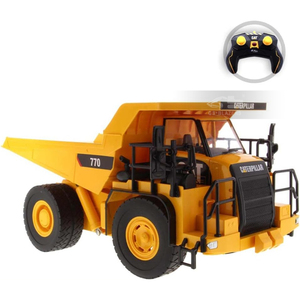 עבור חתול diecast מאסטרים חתול 770 משאית הכרייה בקנה מידה מודל שליטה מרחוק משאית צהוב diecast מודל 25006