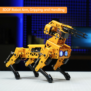 Hiwonder MechDog Pro açık kaynak AI Robot köpek ile Robot kol IoT AI ses görüş etkileşimi Python Arduino Scratch programlanabilir