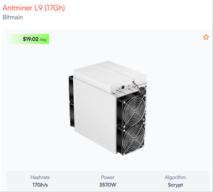 مورد التعدين الأعلى من ACTminer bitmine Antminer L9 Scrypt <span class=keywords><strong>Asic</strong></span> Miner 17/16gh/s التعدين عالي الكفاءة لـ Ltc/doge ( - Product Image 4
