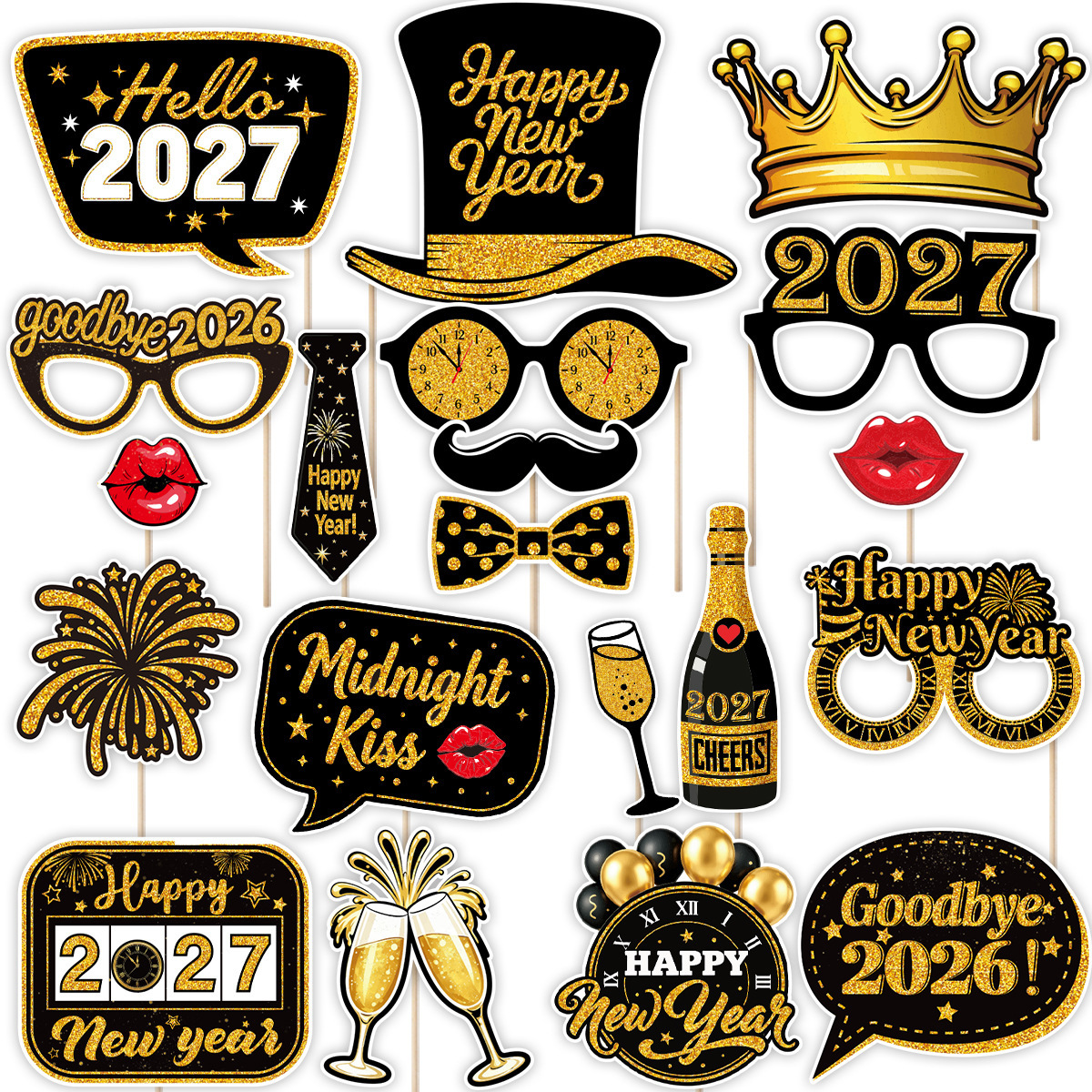 Oro - 20 pezzi di accessori per foto