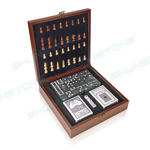 Новинка, рекламный подарочный набор настольных игр с покером и домино, многофункциональный набор шахматных настольных игр - Product Image 2