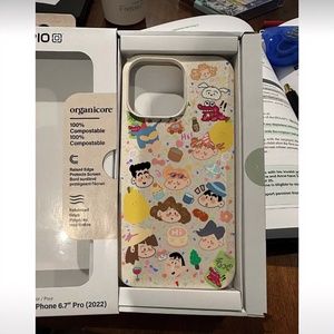 グラフィティ漫画スタイル小麦ストロー携帯電話ケースApple 14/13 ProMax 12 ProMax 7/8/6PプラスグリップINSスタイルモデルを含む - Product Image 4