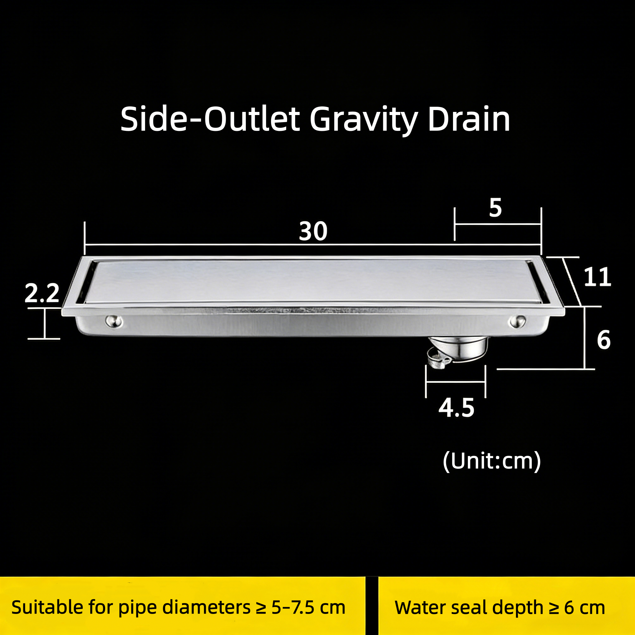 Side-Outlet Gravity Drain