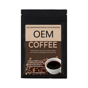 Marque privée Café minceur instantané Garcinia Cambogia Brûlage des graisses Complément alimentaire Détox pour le corps Poudre Chocolat aux fruits Chocolat aux fruits - Product Image 1