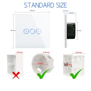Bingoelec Wifi Tuya akıllı ev cihazları ab dokunmatik işık duvar elektrik Dimmer Zigbee akıllı anahtar - Product Image 2