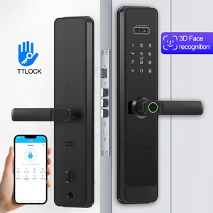 Commercial Grade Entrance DoorLock 3D Facial <strong>Scan</strong> Palm Vein Keypad <strong>Code</strong> Wireless NFC Anti-Pry Fireproof Design Lock - Product Image 1