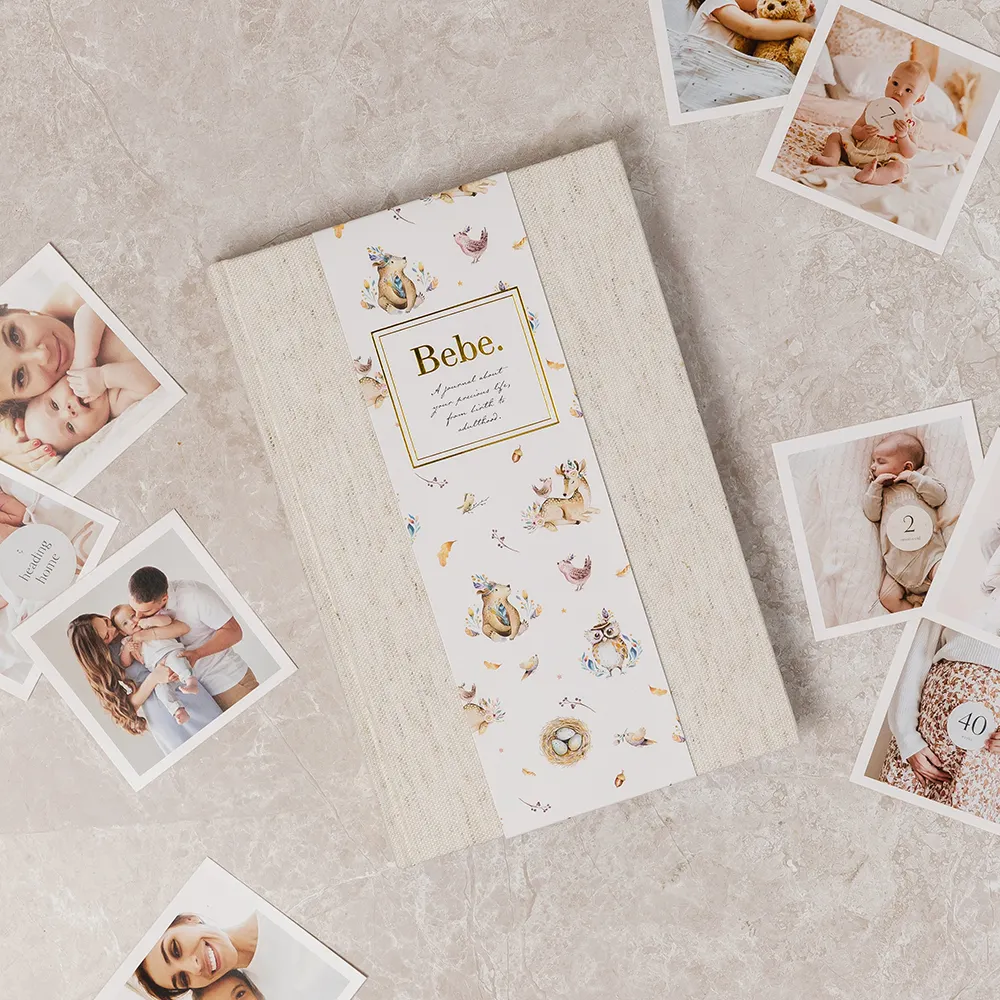 Álbum de fotos personalizado para recién nacido, libro de recuerdo, foto impresa