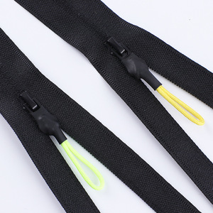 3# 5# <strong>Nylon</strong> Pocket Zipper Multi-color <strong>String</strong> Pull Head for Sweatpants Pocket Zipper for Pants - Product Image 3