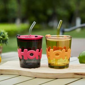 Toptan renkli kahve fincanı ev Drinkware suyu kahve kapaklı bardak ve iş hediyeler için saman - Product Image 4