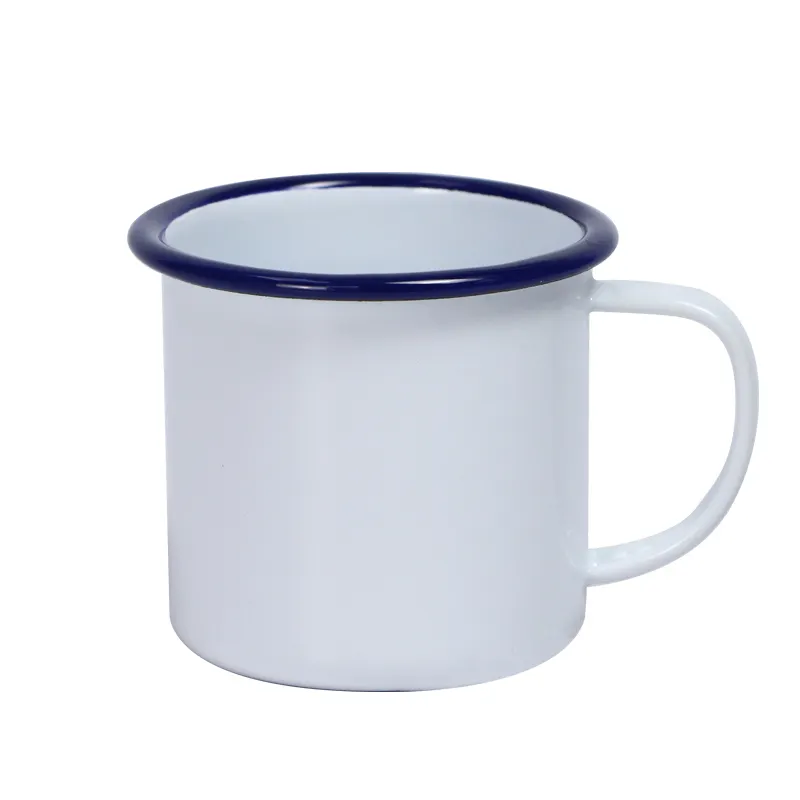Emaille Tassen Vintage Farbe Wasser becher Hitze beständige kleine Kaffeetassen