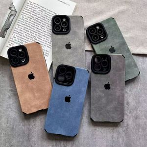 Sıcak lüks TPU deri telefon iPhone için kılıf 16 15 14 artı 13 12 11 Pro Max 7 8 artı-postu darbeye Lens koruyucu kabuk - Product Image 1