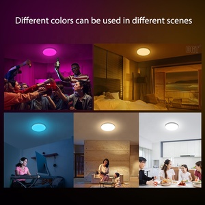 Современный 12 дюймов 20 Вт внутренний умный светодиодный светильник RGB цвета потолочный дизайн с поверхностным креплением Tuya Control LED Flush Mount - Product Image 6