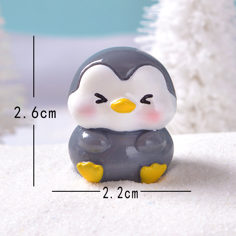 Winking Penguin Grey