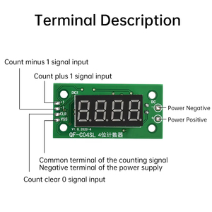 DC <strong>4</strong>-25V Counter Module 0-9999 <strong>LED</strong> Electronic Digital Counter Module Low-Level Switching Counter with Memory Function DIY <strong>Timer</strong> - Product Image 5