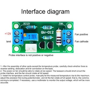DC 12V intelligente ventola regolatore di temperatura ventola scheda di controllo per PC temperatura lineare regolabile 4 marce - Product Image 5