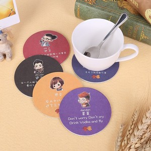 免费样品矩形吸水纸啤酒定制茶饮料Costers杯垫套装待售 - Product Image 4