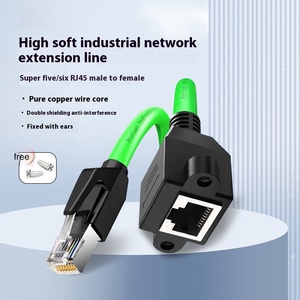 Cat5e猫6 8P8C RJ45女性LANイーサネットネットワーク延長ケーブルスクリューパネルマウント付き工場卸売 - Product Image 2