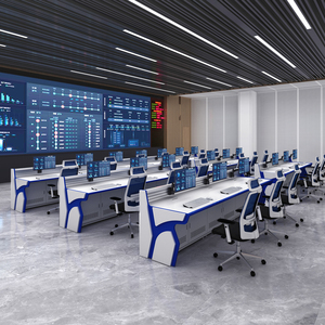 Furniture Control <strong>Center</strong> Console Desk Command Dispatch <strong>Center</strong> with Command Console and Control Desk for Business Use - Product Image 1