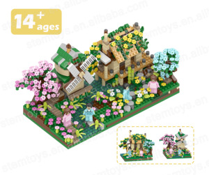 Lãng Mạn Tự Làm Bên Bờ Biển Nhà & Cối Xay Gió Mô Hình Đồ Chơi 600 + Nhựa Kim Cương Xây Dựng Khối Giáo Dục Quà Tặng Cho Trẻ Em Và Người Lớn - Product Image 1