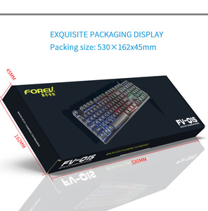 FV-Q305S <strong>Colorful</strong> Luminous Backlit <strong>Computer</strong> Wired Gaming <strong>Keyboard</strong> <strong>and</strong> <strong>Mouse</strong> Set Suspension Mechanical Touch Game <strong>Keyboard</strong> Feel - Product Image 6